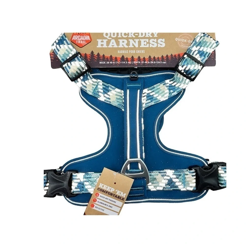 Arcadia Trail™ Quick-Dry Reflective Dog Harness HEAVY DUTY  All sizes available